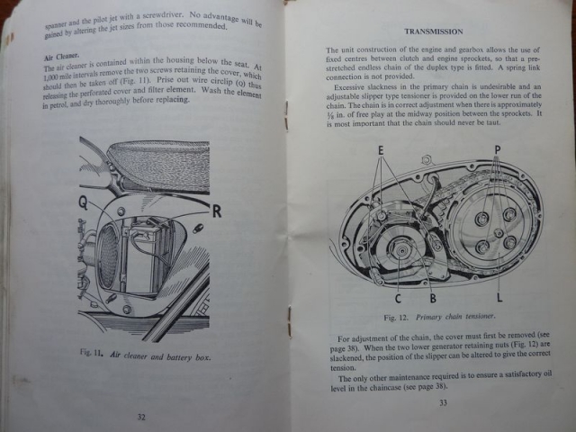 BSA Instruction Manual for 250 OHV Star. Model C15, 250 OHV Sportsman ...